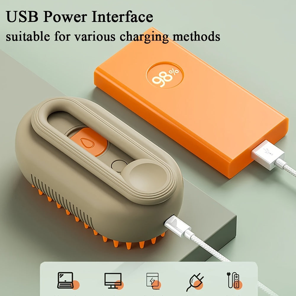 3-in-1 USB Pet Grooming Brush