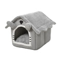 Winter Cat House Gray
