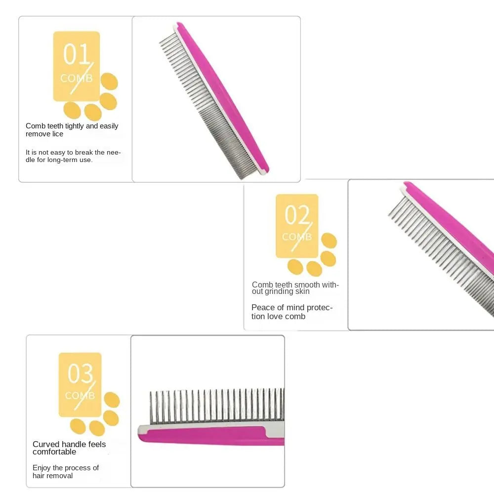 Stainless Steel Detangling Comb for Dogs and Cats