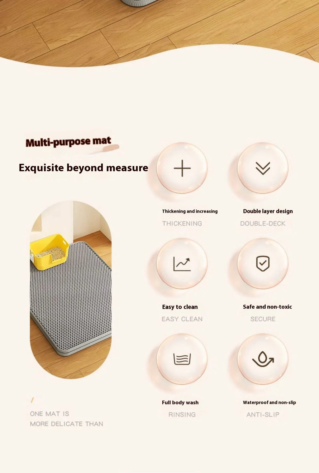 Cat Litter Mat 2-Layer