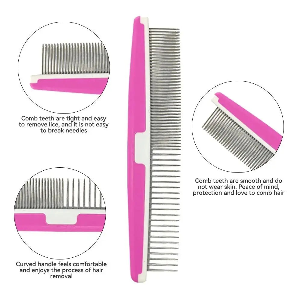Stainless Steel Detangling Comb for Dogs and Cats